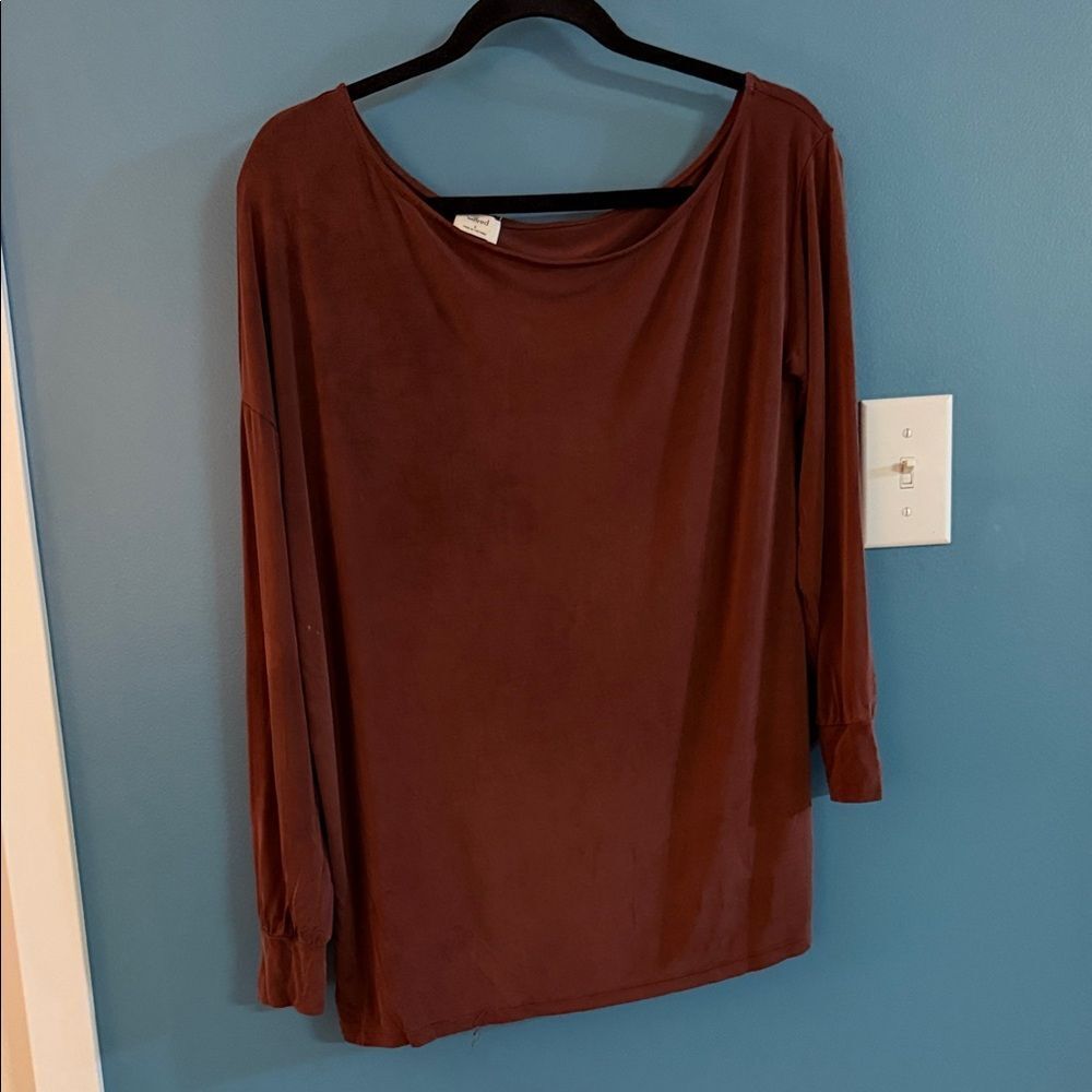 Wilfred Brown Long Sleeve Top